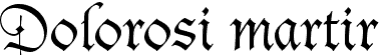 Dolorosi martir